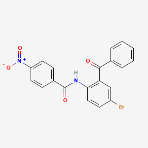 molecular formula C20H13BrN2O4 B3697739 N-(2-benzoyl-4-bromophenyl)-4-nitrobenzamide 