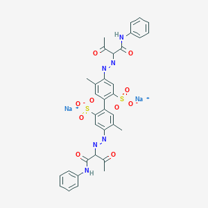molecular formula C34H32N6NaO10S2 B036997 Brilliant Yellow 6G CAS No. 2429-76-7