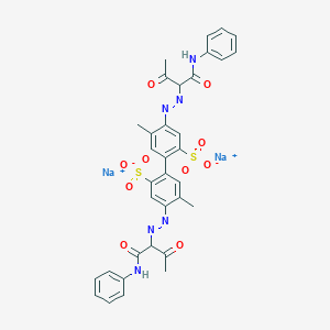 molecular formula C34H32N6Na2O10S2 B036997 Brilliant Yellow 6G CAS No. 2429-76-7