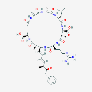molecular formula C48 H72 N10 O12 B000037 7-Desmethylmicrocystin LR CAS No. 134842-07-2