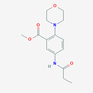 molecular formula C15H20N2O4 B370057 Methyl 2-morpholin-4-yl-5-(propanoylamino)benzoate CAS No. 767347-81-9