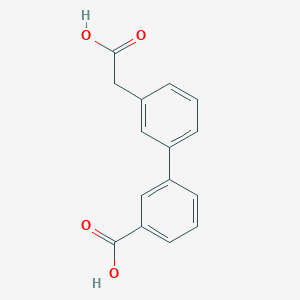 3-[3-(Carboxymethyl)phenyl]benzoic acid