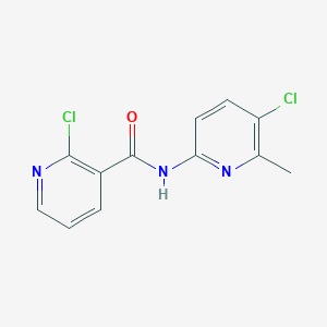 molecular formula C12H9Cl2N3O B370419 2-chloro-N-(5-chloro-6-methyl-2-pyridinyl)nicotinamide CAS No. 924820-82-6