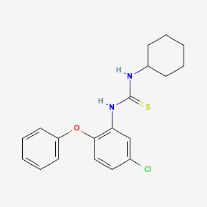 molecular formula C19H21ClN2OS B3704632 1-(5-Chloro-2-phenoxyphenyl)-3-cyclohexylthiourea 