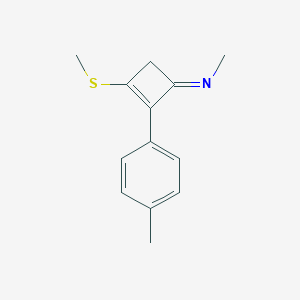 N-methyl-N-[2-(4-methylphenyl)-3-(methylsulfanyl)-2-cyclobuten-1-ylidene]amine