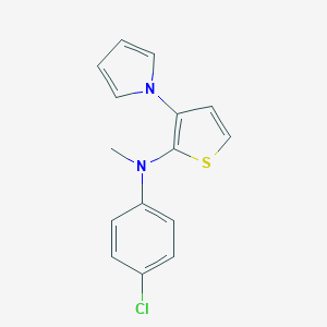 N-(4-chlorophenyl)-N-methyl-3-(1H-pyrrol-1-yl)-2-thiophenamine