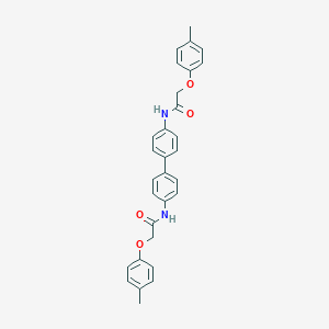 molecular formula C30H28N2O4 B370706 2-(4-methylphenoxy)-N-(4'-{[(4-methylphenoxy)acetyl]amino}[1,1'-biphenyl]-4-yl)acetamide 
