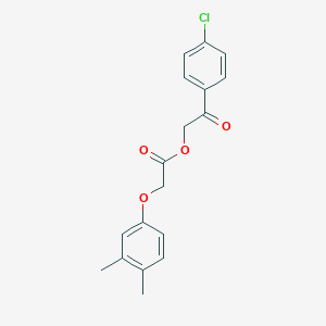 2-(4-Chlorophenyl)-2-oxoethyl (3,4-dimethylphenoxy)acetate