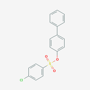 molecular formula C18H13ClO3S B370717 biphenyl-4-yl 4-chlorobenzenesulfonate 