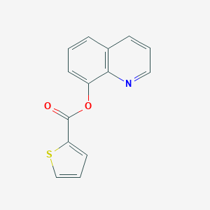 molecular formula C14H9NO2S B370725 Quinolin-8-yl thiophene-2-carboxylate 