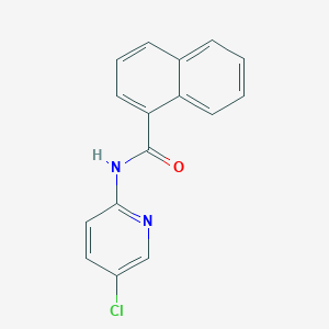 molecular formula C16H11ClN2O B370728 N-(5-chloropyridin-2-yl)naphthalene-1-carboxamide 