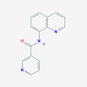 molecular formula C15H11N3O B370734 N-quinolin-8-ylpyridine-3-carboxamide 