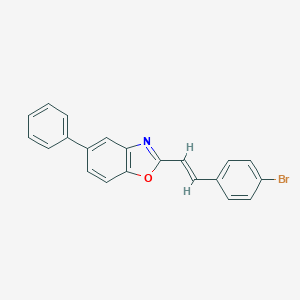 molecular formula C21H14BrNO B370771 2-[2-(4-Bromophenyl)vinyl]-5-phenyl-1,3-benzoxazole 