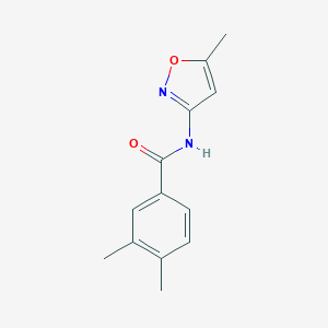 molecular formula C13H14N2O2 B370794 3,4-dimethyl-N-(5-methyl-1,2-oxazol-3-yl)benzamide 