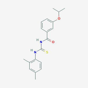 molecular formula C19H22N2O2S B3708212 N-{[(2,4-dimethylphenyl)amino]carbonothioyl}-3-isopropoxybenzamide 