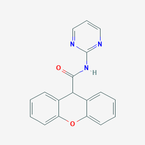 B370838 N-pyrimidin-2-yl-9H-xanthene-9-carboxamide CAS No. 221148-79-4