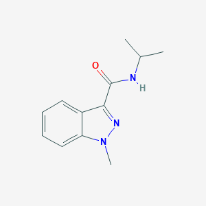 molecular formula C12H15N3O B370894 N-isopropyl-1-methyl-1H-indazole-3-carboxamide 