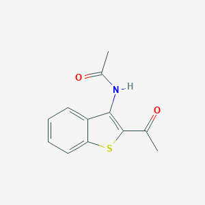 molecular formula C12H11NO2S B370921 N-(2-acetyl-1-benzothien-3-yl)acetamide 