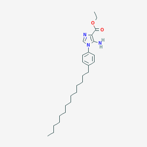 molecular formula C26H41N3O2 B370945 ethyl 5-amino-1-(4-tetradecylphenyl)-1H-imidazole-4-carboxylate 