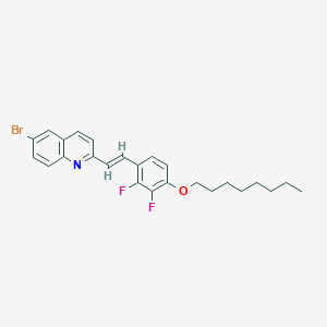 6-Bromo-2-{2-[2,3-difluoro-4-(octyloxy)phenyl]vinyl}quinoline