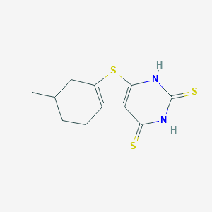 2-mercapto-7-methyl-5,6,7,8-tetrahydro[1]benzothieno[2,3-d]pyrimidine-4(3H)-thione