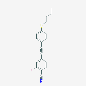 4-{[4-(Butylsulfanyl)phenyl]ethynyl}-2-fluorobenzonitrile