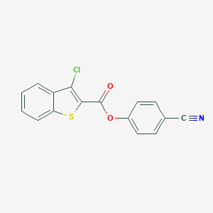 4-Cyanophenyl 3-chloro-1-benzothiophene-2-carboxylate