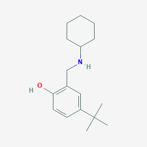 4-Tert-butyl-2-[(cyclohexylamino)methyl]phenol