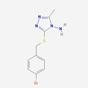 3-[(4-bromobenzyl)sulfanyl]-5-methyl-4H-1,2,4-triazol-4-amine
