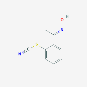 2-(N-hydroxyethanimidoyl)phenyl thiocyanate