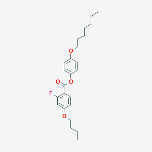 4-(Heptyloxy)phenyl 4-butoxy-2-fluorobenzoate
