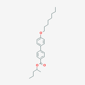 molecular formula C26H36O3 B371034 1-Methylbutyl 4'-(octyloxy)[1,1'-biphenyl]-4-carboxylate 