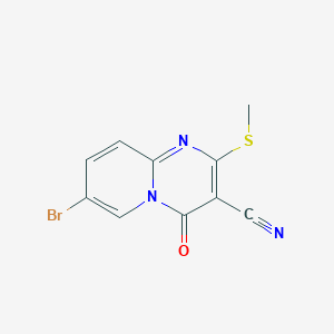 7-bromo-2-(methylsulfanyl)-4-oxo-4H-pyrido[1,2-a]pyrimidine-3-carbonitrile
