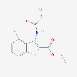 Ethyl 3-[(chloroacetyl)amino]-4-fluoro-1-benzothiophene-2-carboxylate