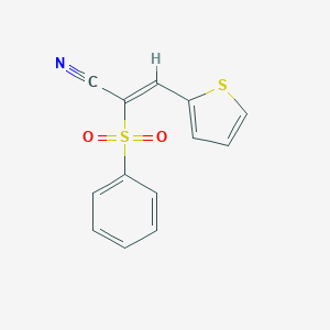 2-(Phenylsulfonyl)-3-(2-thienyl)acrylonitrile