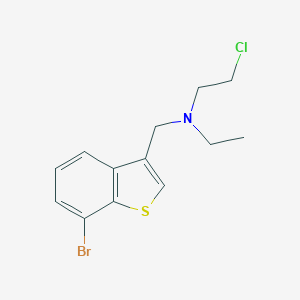 molecular formula C13H15BrClNS B371056 N-[(7-bromo-1-benzothien-3-yl)methyl]-2-chloro-N-ethylethanamine 