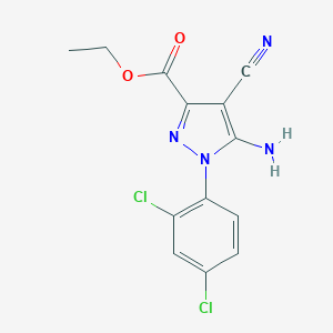 ethyl 5-amino-4-cyano-1-(2,4-dichlorophenyl)-1H-pyrazole-3-carboxylate