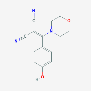 2-[(4-Hydroxyphenyl)(morpholin-4-yl)methylene]malononitrile