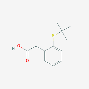 molecular formula C12H16O2S B371092 [2-(Tert-butylsulfanyl)phenyl]acetic acid 