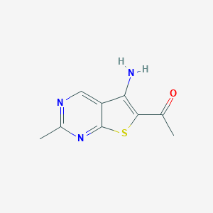 1-(5-Amino-2-methylthieno[2,3-d]pyrimidin-6-yl)ethanone