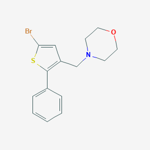 molecular formula C15H16BrNOS B371105 4-[(5-Bromo-2-phenyl-3-thienyl)methyl]morpholine CAS No. 62403-35-4