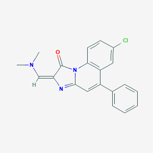 7-chloro-2-[(dimethylamino)methylene]-5-phenylimidazo[1,2-a]quinolin-1(2H)-one