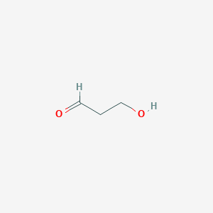 molecular formula C3H6O2 B037111 3-Hydroxypropanal CAS No. 2134-29-4