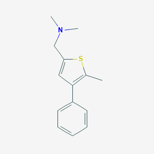 molecular formula C14H17NS B371111 N,N-dimethyl(5-methyl-4-phenyl-2-thienyl)methanamine 
