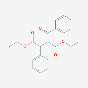 molecular formula C21H22O5 B371117 Diethyl 2-benzoyl-3-phenylsuccinate 