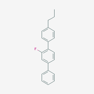 molecular formula C21H19F B371156 2-Fluoro-4'-propyl-1,1':4,1''-triphenyl 