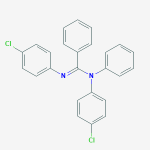 molecular formula C25H18Cl2N2 B371161 N,N'-bis(4-chlorophenyl)-N-phenylbenzenecarboximidamide 