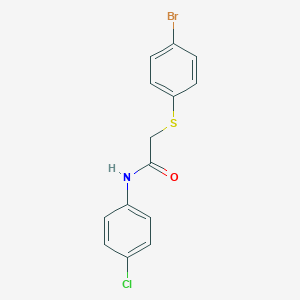 B371443 2-[(4-bromophenyl)sulfanyl]-N-(4-chlorophenyl)acetamide CAS No. 380626-13-1