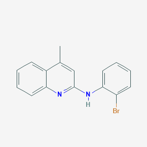 molecular formula C16H13BrN2 B3714664 N-(2-bromophenyl)-4-methylquinolin-2-amine 