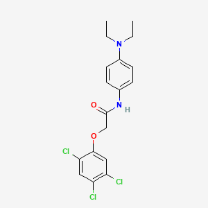 molecular formula C18H19Cl3N2O2 B3715045 N-[4-(diethylamino)phenyl]-2-(2,4,5-trichlorophenoxy)acetamide 
